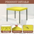 thumbnail image 3 of 2Pack Picnic Table Cloth, 34"x34" Square Elastic Fitted Tablecloths, Yellow, 3 of 6