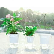 SPRING PARK Self Watering Planter, Violet Pots, Clear Plastic Automatic-Watering Planter Flower Pot Plant Pot for All House Plants, Succulents, Herb, African Violets