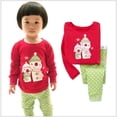 thumbnail image 2 of Conjunto de Pijama de Navidad para niños y niñas, ropa de dormir con dibujos animados, de 2 a 7 años, 2 of 4
