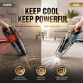 thumbnail image 6 of DAIVOS Cordless Handheld Vacuum, 18000Pa Portable Car Vacuums Cleaner with Rechargeable Battery, Strong Suction, with 2 Filters, 2 Power Modes, for Home, Office, Pet, 6 of 9