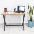 thumbnail image 2 of TOPLIVING Escritorio Minimalista Base Cruzada de Madera Escritorio de Oficina Topliving Escritorio Home Office, 2 of 4