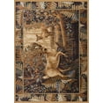 thumbnail image 3 of Nature Novelty 5' x 7' Beige and Brown Polypropylene Indoor Area Rug, 3 of 9