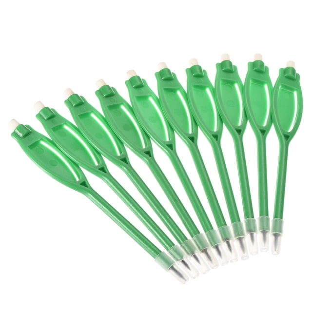 Unique Bargains Crayons de Score de Golf avec Effaceur, 2H de Plomb, Vert, Lot de 10