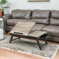 Portable Laptop Desk for Bed/Sofa, Tilting Top, Folding Legs, Fits 15.6 ...