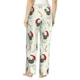 thumbnail image 3 of Goofa Christmas Pug Dog Printed Soft Pajama Pants for Women, Wide Leg Comfy Casual Lounge Yoga Pants-Small, 3 of 9