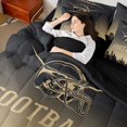 thumbnail image 4 of jejeloiu Ball Sport Game 7pcs Bedding Comforter Set,American Rugby Football Queen Bedding Sets For Teens Reversible, 4 of 8