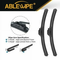 ABLEWIPE Fit For ACURA RLX 2018-2014 26"&20" Beam Front Windshield Wiper Blades