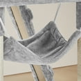 thumbnail image 5 of Yaheetech 53.6'' H Multilevel Cat Tree with Ladder, Condo, and Basket, Light Gray, 5 of 7