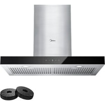 Midea 30-inch T-Shape Range Hood, 450CFM, Convertible, Stainless Steel, MVT30W9AST, New