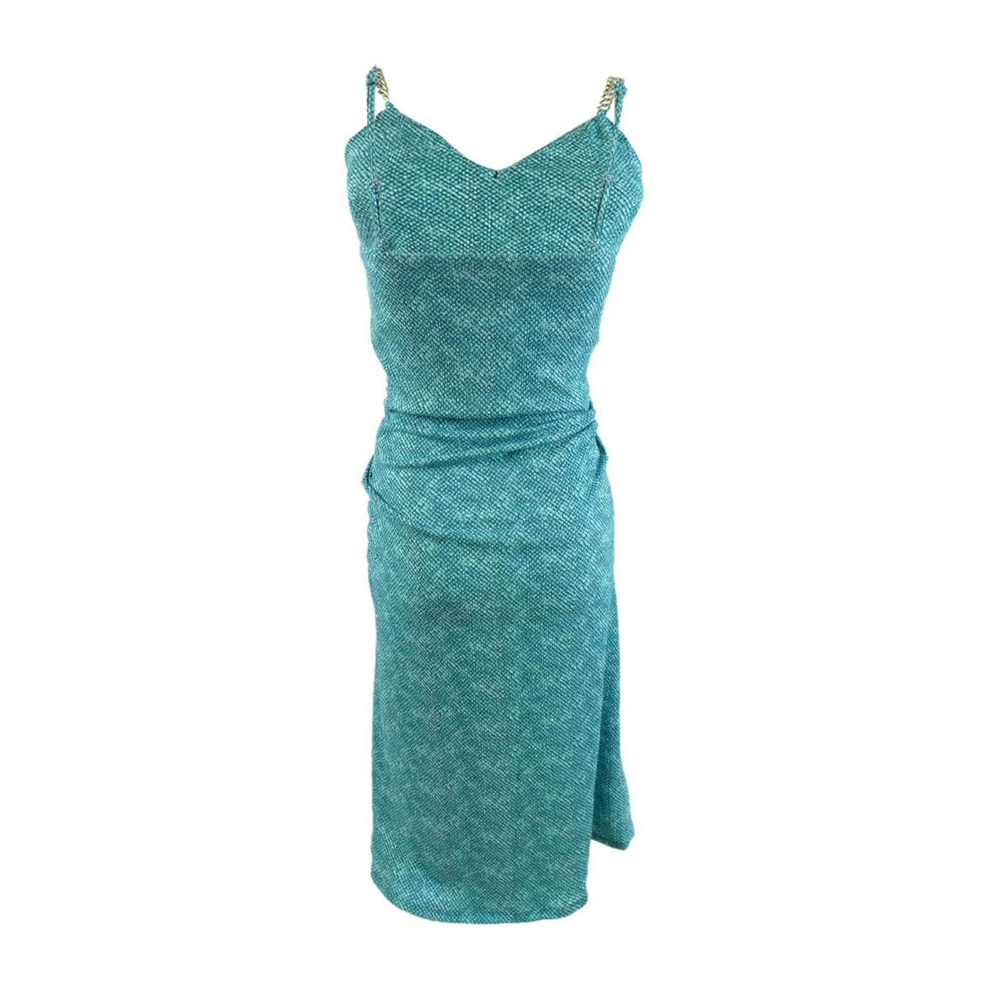 Michael kors teal dress discount