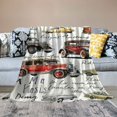 thumbnail image 2 of Orinice Transportation Vehicles Alphabet Blanket Soft Lightweight Flannel Throw Blanket Gifts for Boys Girls All Season Plant Blankets for Bed Sofa Decorative Mushroom Blanket  40x50in, 2 of 6