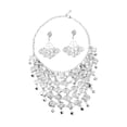 thumbnail image 1 of Conjunto de 2 joyas elegantes y ligeras para mujer, conjunto de joyas tradicionales indias de aleación. Pendientes de clip, 1 of 6