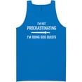 thumbnail image 1 of I'm Not Procrastinating Neon Tank Top, 1 of 1