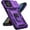 Purple w/ Slide Camera 2nd gen. Military Grade, variant on MUKO for Motorola Moto G 2025 / Moto G 2026 / Moto G Play 2026 Case, with Slide Camera Cover HD Screen Protector [Military Grade 16ft. Drop Tested] Ring Holder Kickstand Protective Phone Case, Red