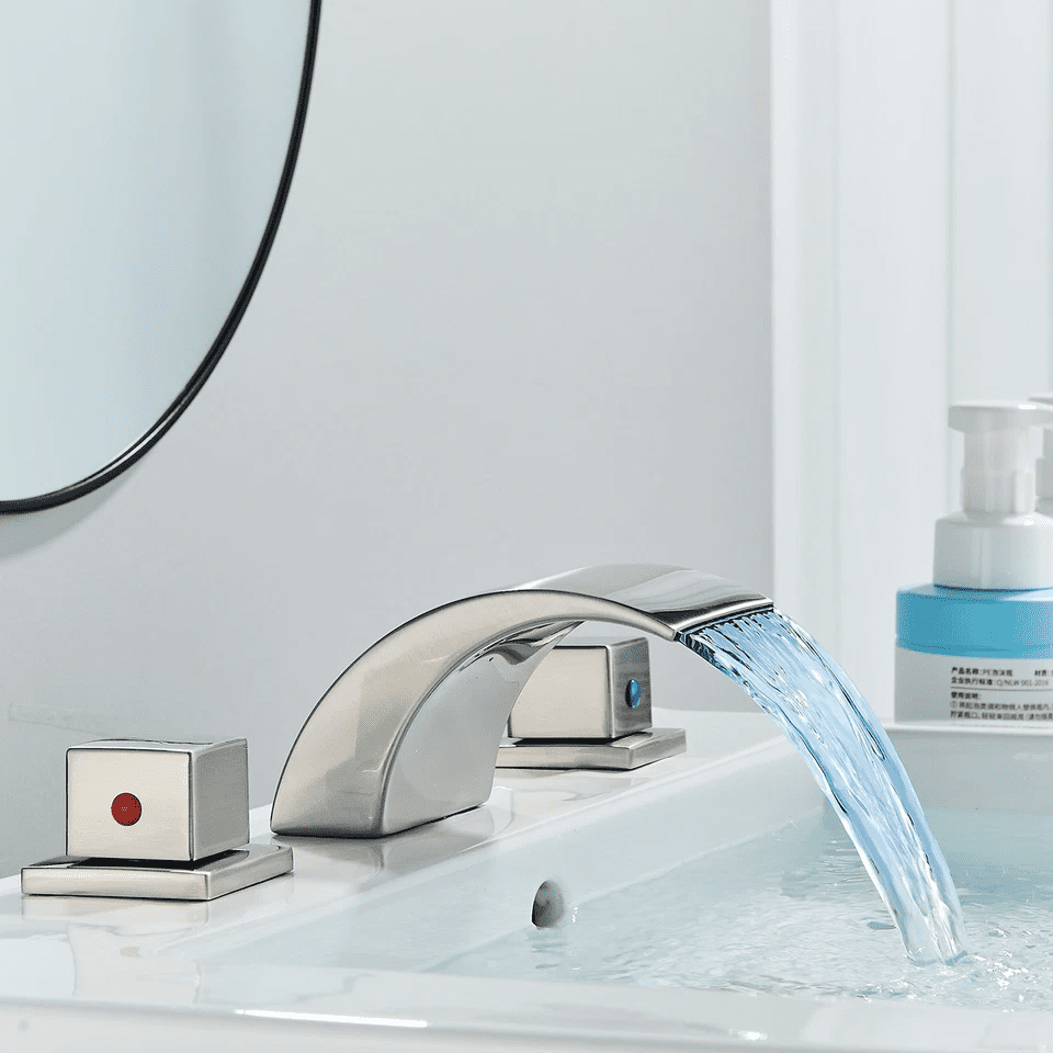 Zovajonia Brass Chrome 8 in Bathroom Faucet