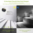 thumbnail image 4 of Solar Wall Lights, iMounTEK  16 LED Stair Lamps with Motion Sensor, Wireless Garden Night Lights, IP65 Waterproof for Garage Garden Deck Front Door, 4 of 7