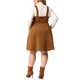 thumbnail image 3 of Vestido corto de tirantes de pana de talla grande Agnes Orinda con bolsillo 3X marrón, 3 of 6