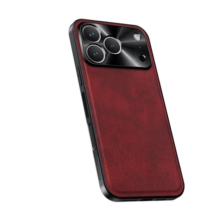 Classic Case for iPhone 13 Premium PU Leather + PC Protective Wireless Charging Ultra Slim Shockproof Anti-Slip Scratch-Resistant Drop Protection Phone Case Cover Winered