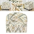 thumbnail image 4 of Stretchable Armrest Covers Seat Covers Wingback Slipcover for Hotel Home Living Room , Beige, 4 of 8