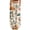 Beige, variant on Wide Leg Pants for Women Halloween Botanical Fantasy Print High Waist Drawstring with Side Pockets Loose Fit Pajama Trousers for Dreamy Evenings Turquoise M