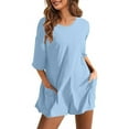 thumbnail image 2 of Women's Oversized Short Sleeve Romper with Pockets - Reversible Athletic Jumpsuit for Casual Wear and Workouts, 2 of 9