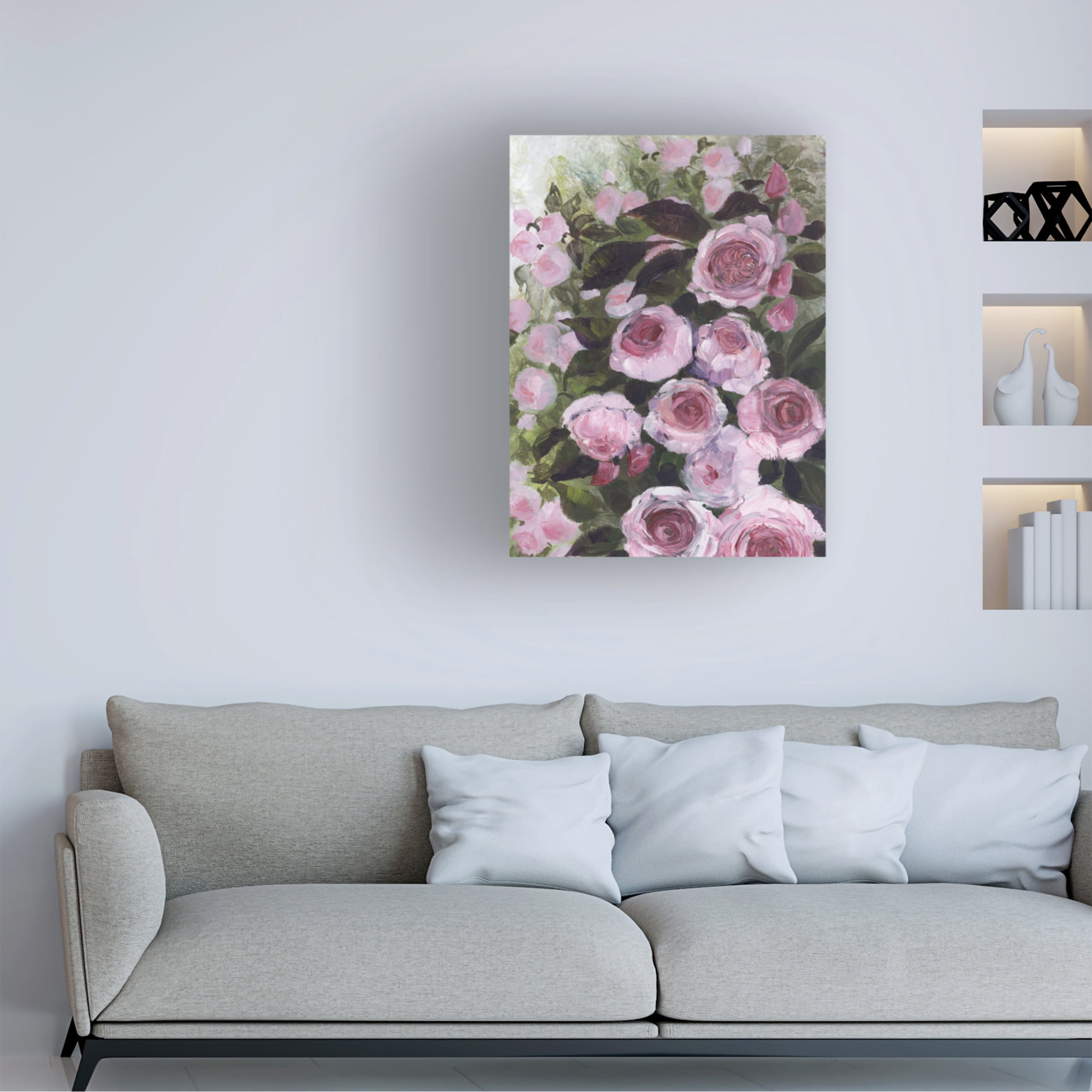 Trademark Fine Art Rosana Laiz Blursbyai Aurorie painterly roses Canvas Wall Art