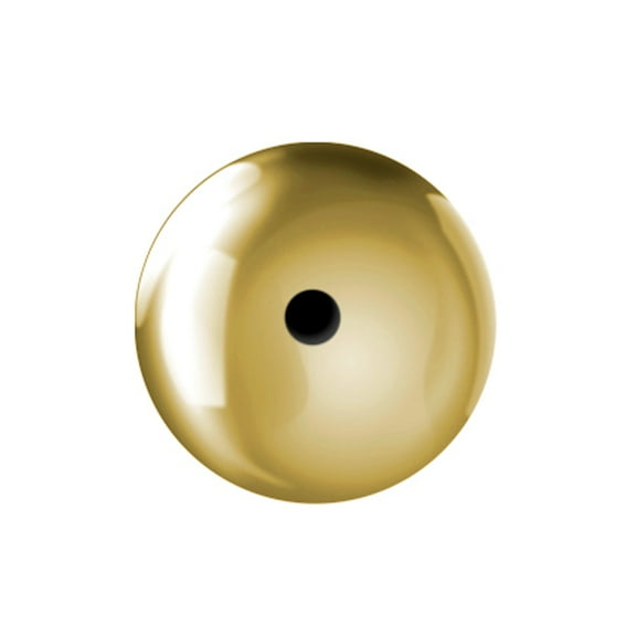 9ct Gold Jewelco London Banana Belly Bar Fastening Ball Bead 5mm