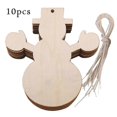 thumbnail image 2 of Wooden Christmas Tree Plaque Sign Xmas Gift Home Decor Ornament Snowman, 2 of 5