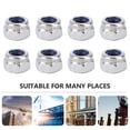 thumbnail image 5 of OFFIGAM Écrou de Verrouillage de Chaîne de Sécurité de Porte en Acier Inoxydable Argenté pour Usage Extérieur 100 Pcs, 5 of 5