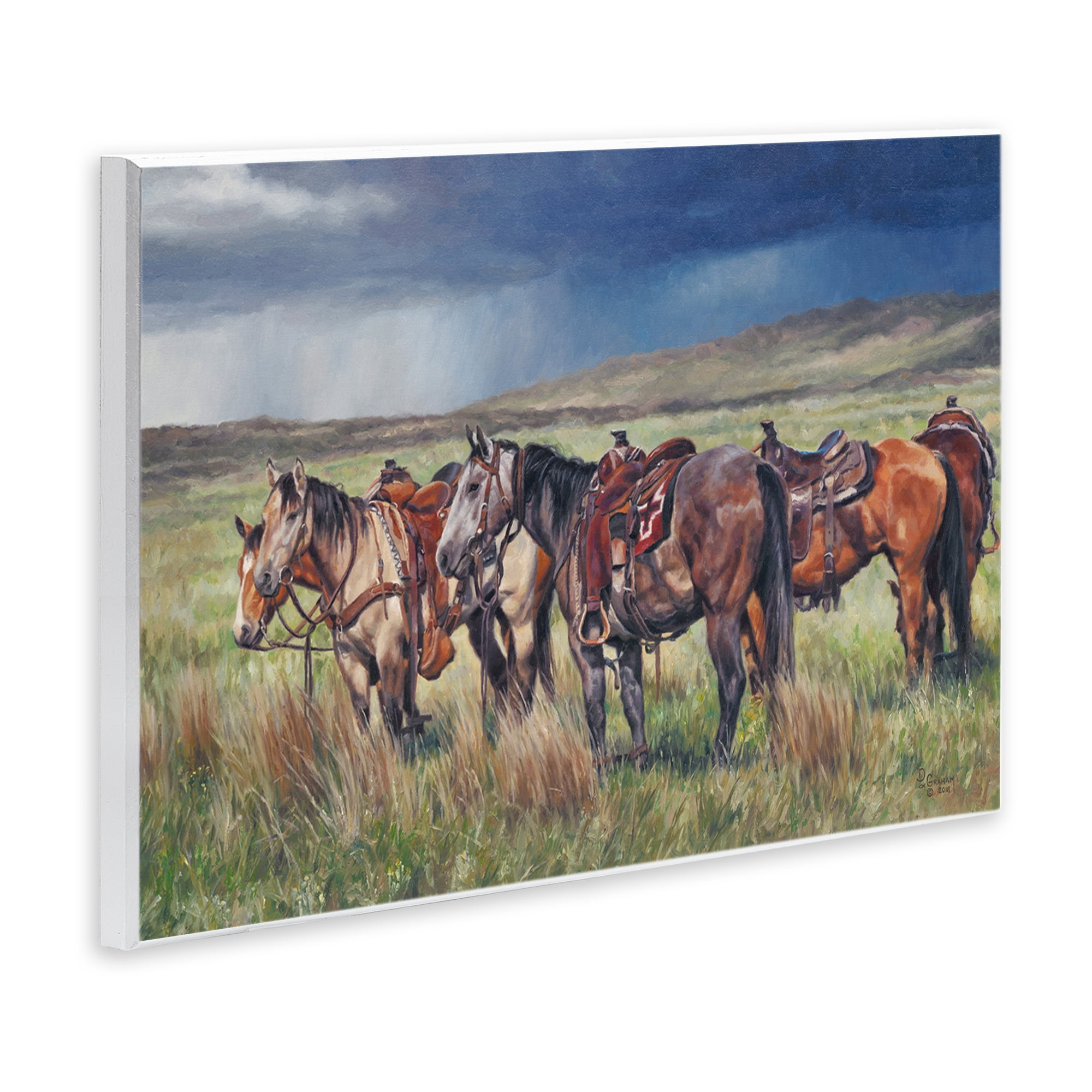 Stupell Industries Hurry Up & Wait Animals & Insects Painting Unframed Art Print Wall Art, 15 x 10
