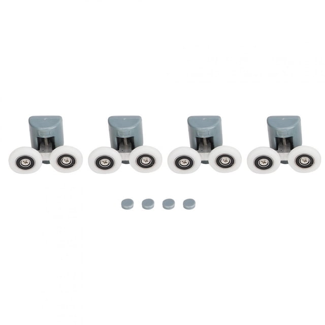 Reemplazo de puerta corrediza de vidrio para ducha, guías superiores, rodillos, poleas, rueda