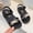Black, variant on Girls Soft-Sole Non-Slip Sandals for Summer Outdoor Activities – Lightweight Casual Comfort Footwear with Breathable Design Black Size 12