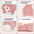 thumbnail image 4 of Toddler Girls Socks with Grips Baby Anti Slip Ankle Socks 12 Pairs Kids Cute Cartoon Patterns Sock for 6M-7 Years, 4 of 6