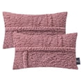 thumbnail image 7 of Phantoscope 12 in x 20 in Pink Sherpa, Velvet Decorative Pillow Cover, (2 Count), 7 of 7