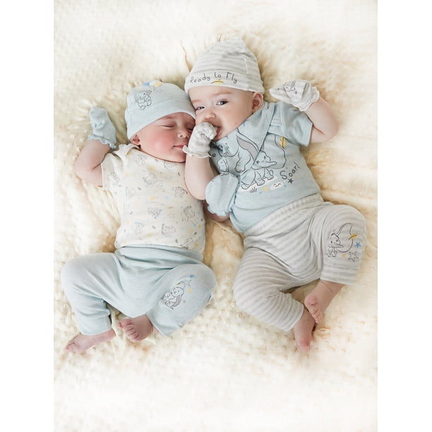 Disney Baby Wishes Dreams Baby Boy Dumbo Outfit Set, 16-Piece