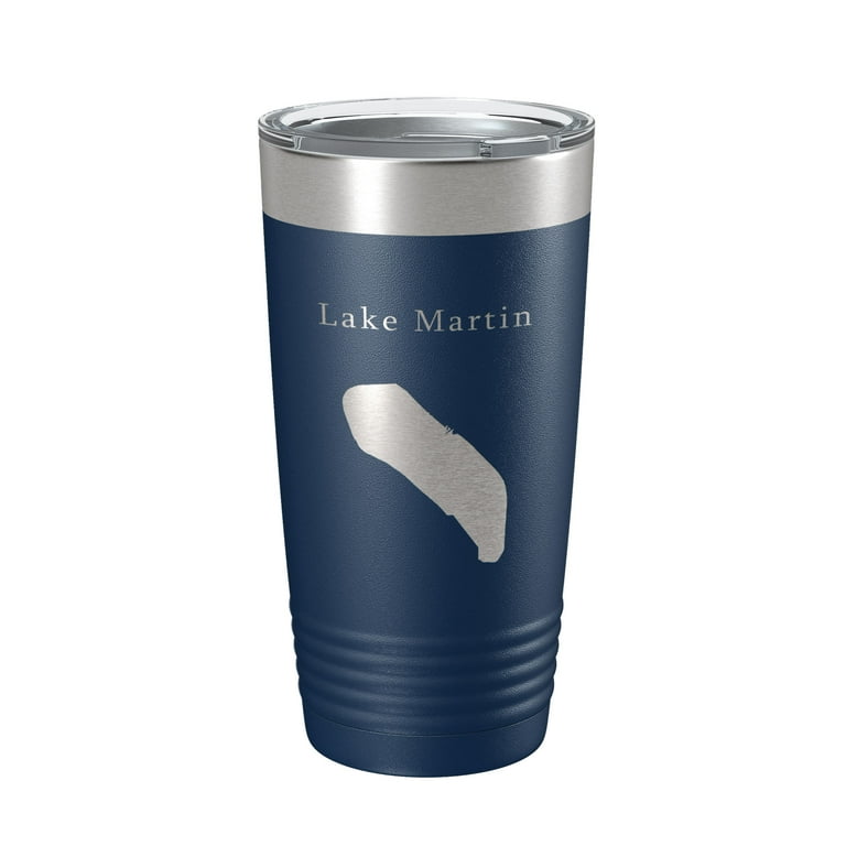 Lake Martin Map Stainless Steel Travel Mug Lake Martin Map Stainless Steel Travel Mug
