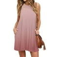 thumbnail image 2 of JINMGG 2026 Summer Dresses under $10.00 Women Fashion Summer Casual Sleeveless Round-Neck Printing Dress Loose Dress, 2 of 6