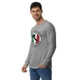 thumbnail image 2 of Italian Heritage Italian Flag Boot Unisex Long Sleeve Tee (Athletic Heather, XS), 2 of 2