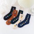 thumbnail image 2 of Calcetines de algodón para mujer de primavera y otoño Calcetines de algodón con flores de colores de estilo japonés, 2 of 6