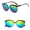 All-black, Gold/Black Two-Tone, Tortoise/Gold, variant on Siminsem Mens Womens Retro Big Frame Rapper Sunglasses Under $5 Oversized Square Polarized Hip Hop Shades with Metal Chain UV400 Protection