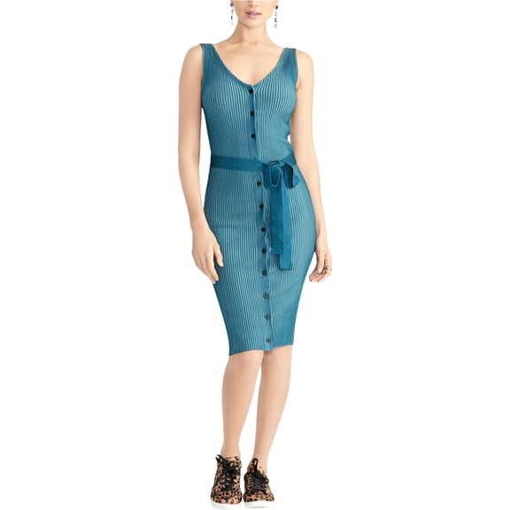 Rachel Roy Womens Bodycon Sweater Dress, Blue, Medium