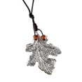 thumbnail image 3 of Colgante de Torsión con Caliente Collar de Cadena Larga Negro para Mujeres Suéter de Hermoso Adorno plata jinwen Collar de suéter con colgante de hoja, 3 of 4