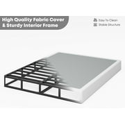 ULIESC 7 inch King Metal Box Spring, Sturdy Mattress Foundation, Fabric Cover Included, Easy Assembly
