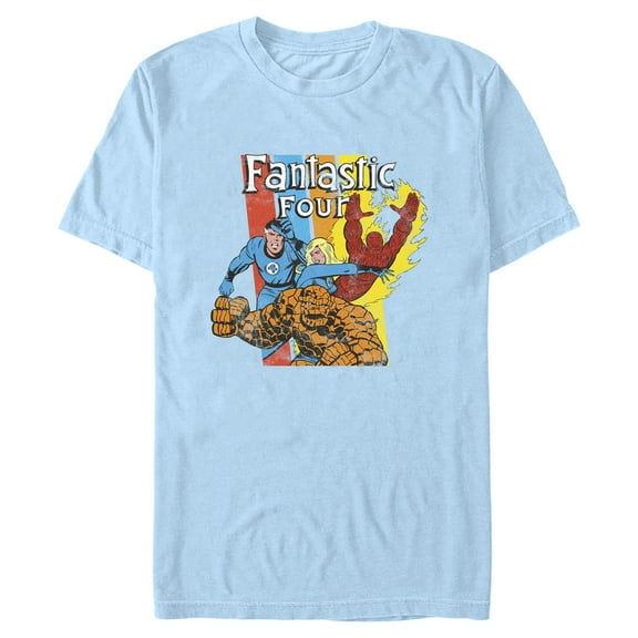 Mens Marvel: Fantastic Four Colorful Team T Shirt