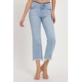 thumbnail image 4 of RISEN Full Size High Rise Raw Edge Crop Jeans, 4 of 6