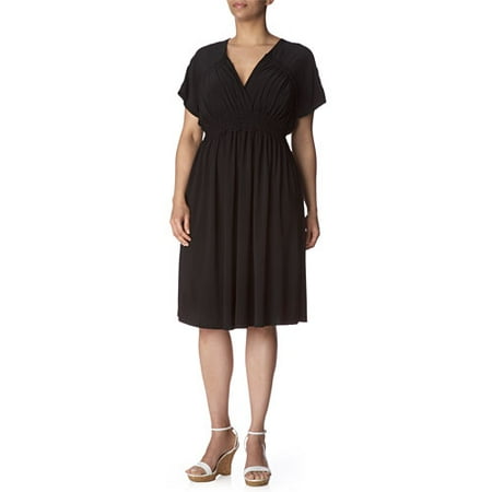Metro7 - Women's Plus Jersey Dolman Dress