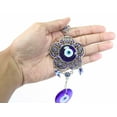 thumbnail image 3 of XXXXX Turkish Blue Evil Eye Round Flower Shape Amulet Wall Hanging Decor Protection, 3 of 3