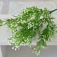 thumbnail image 4 of Outdoor Artificial Plants & Flowers Fake Outdoor Plants Artificial Shrubs for Outdoors Plastic Floral Arrangements Artificial with Vase (8 Pcs/Purple), 4 of 5