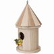 thumbnail image 3 of Wooden Bird House Creative Wall Mounted Outdoor Nest Dox Nest House Bird Box Wooden Box (1pcs, Brown), 3 of 4