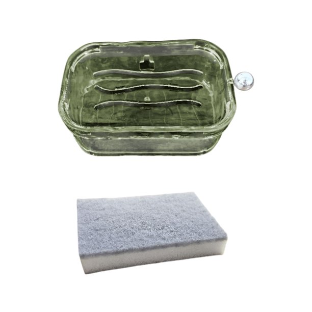 Yhmxh Decoración del baño Jabonera con drenaje, jabonera, jabonera portátil, caja desinfectante práctica para baño, ducha, jabonera para el hogar Gabinete de almacenamiento de baño